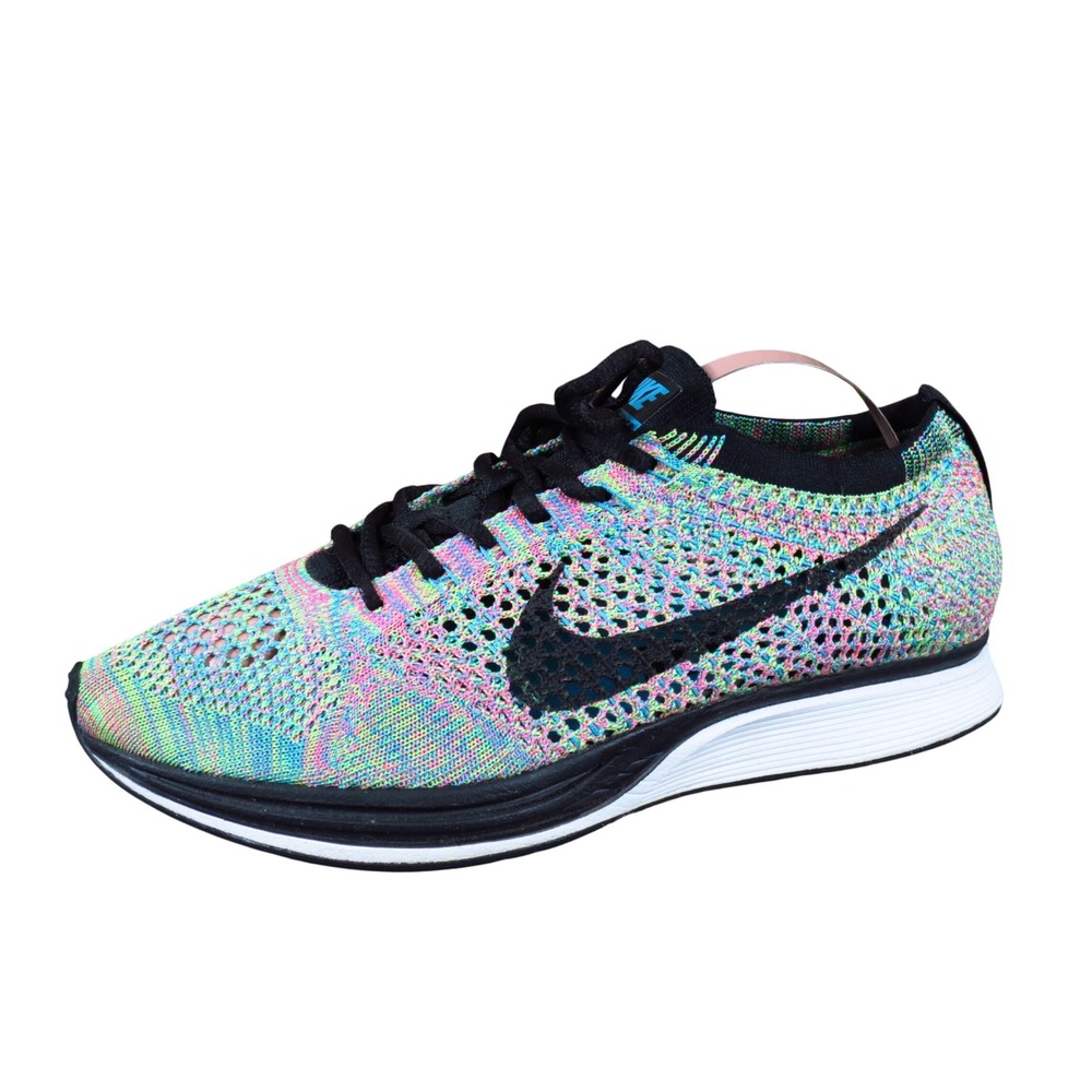 Nike Flyknit Racer Multicolor 2.0 Mens Running Shoes Size 5.5 Road Racing Multi